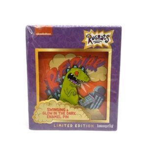 Loungefly Nickelodeon Rugrats Reptar Swinging Glow in the Dark Enamel Pin
